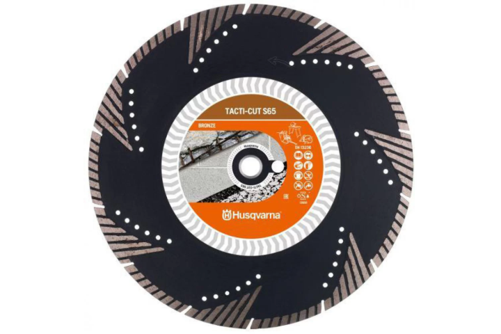 Купити Диск алмазний Husqvarna 12"/300, 1"/20, Tacti-Cut S65 з/бетон 5798165-10. Офіційний магазин Хускварна Україна, фірмова гарантія з доставкою по Украіні