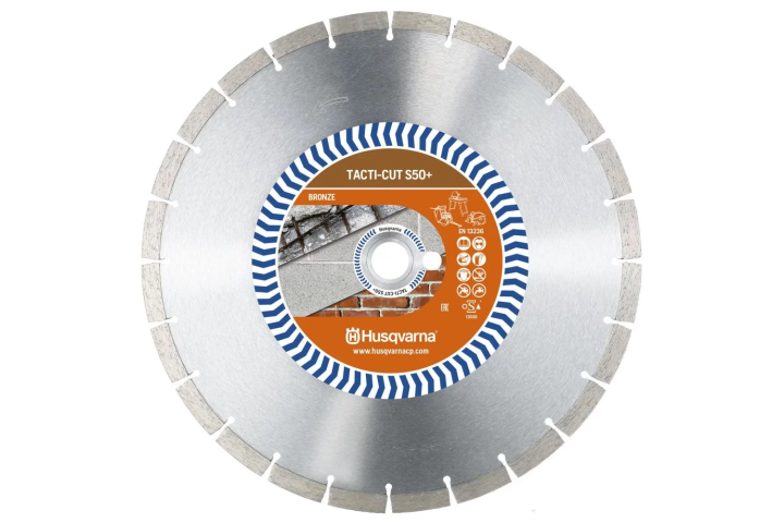 Купити Диск алмазний Husqvarna 14"/350, 1"/20, Tacti-cut S50+ 5798156-20. Офіційний магазин Хускварна Україна, фірмова гарантія з доставкою по Украіні