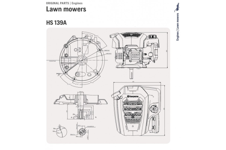 Купити Двигун Husqvarna HS139A 2,2кВт, D22,2х80,2мм, шпонка (5314506-01). Офіційний магазин Хускварна Україна, фірмова гарантія з доставкою по Украіні