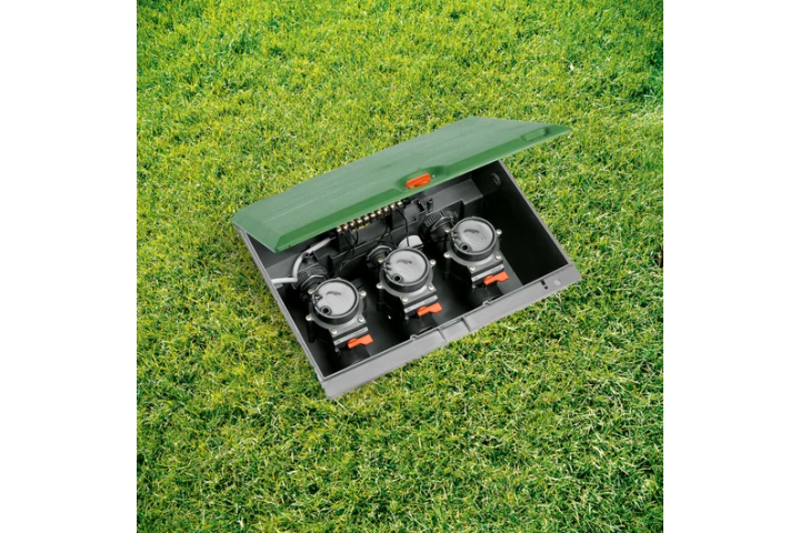 Купити Коробка установочна Gardena для 3х клапанів (01255-29.000.00). Офіційний магазин Хускварна Україна, фірмова гарантія з доставкою по Украіні