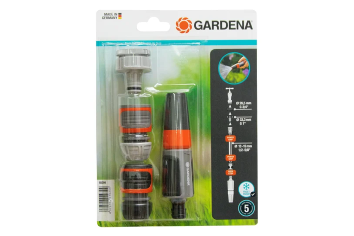 Купити Накінечник для поливу Gardena Classic + комплект для полива (18291-20.000.00). Офіційний магазин Хускварна Україна, фірмова гарантія з доставкою по Украіні
