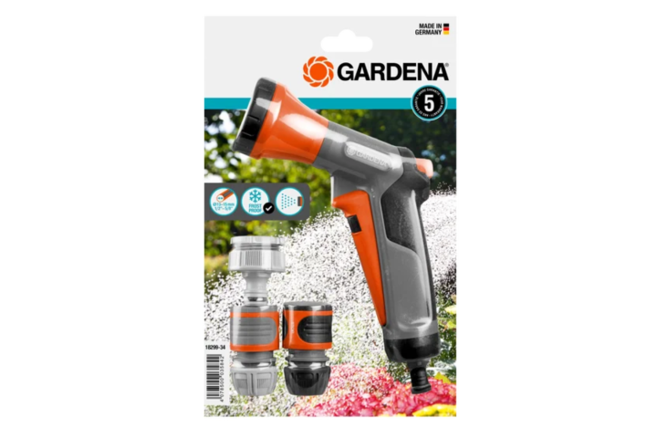 Купити Пістолет-розпилювач Gardena Classic + комплект з'єднувачів (18299-34.000.00). Офіційний магазин Хускварна Україна, фірмова гарантія з доставкою по Украіні