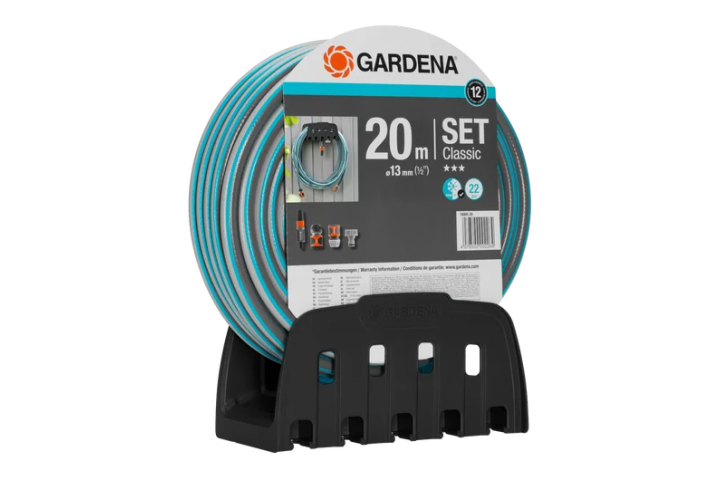 Купити Шланг Gardena Classic 13мм (1/2"), 20 м  + комплект для поливу (18005-20.000.00). Офіційний магазин Хускварна Україна, фірмова гарантія з доставкою по Украіні