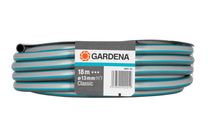 Купити Шланг Gardena Classic 13мм (1/2"), 18м (18001-20.000.00). Офіційний магазин Хускварна Україна, фірмова гарантія з доставкою по Украіні