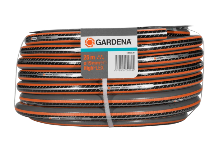 Купити Шланг Gardena HighFlex 19мм (3/4"), 25м (18083-20.000.00). Офіційний магазин Хускварна Україна, фірмова гарантія з доставкою по Украіні