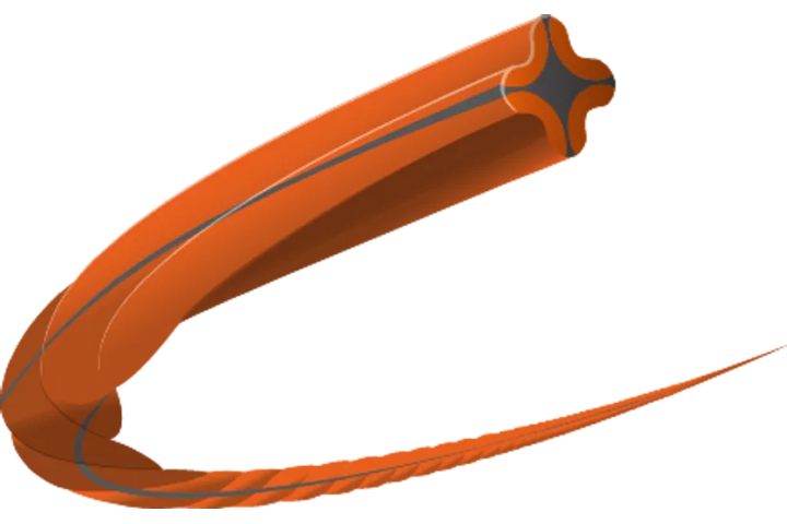 Купити Корд тримерний Husqvarna Whisper Twist, 2,4мм*12м помаранчевий/чорний, блістер (5976691-20). Офіційний магазин Хускварна Україна, фірмова гарантія з доставкою по Украіні