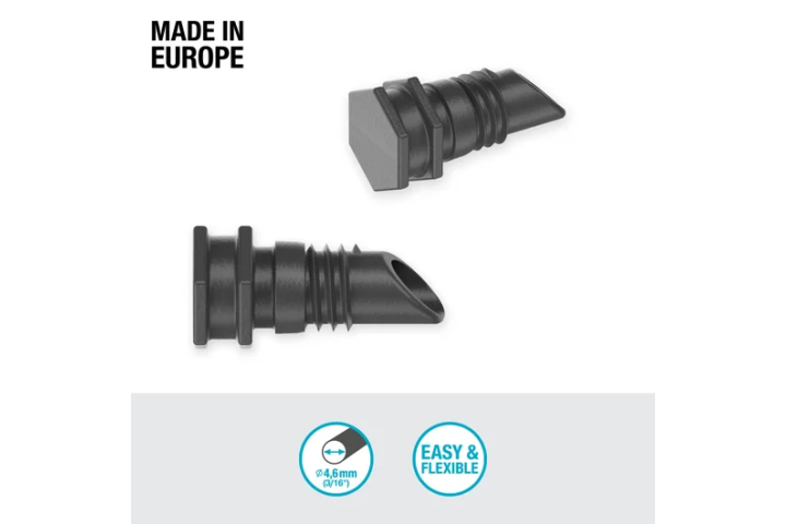Купити Заглушка Gardena Micro-Drip-System для шлангів 4,6 мм (3/16") (комплект 10 од.) (13215-20.000.00). Офіційний магазин Хускварна Україна, фірмова гарантія з доставкою по Украіні
