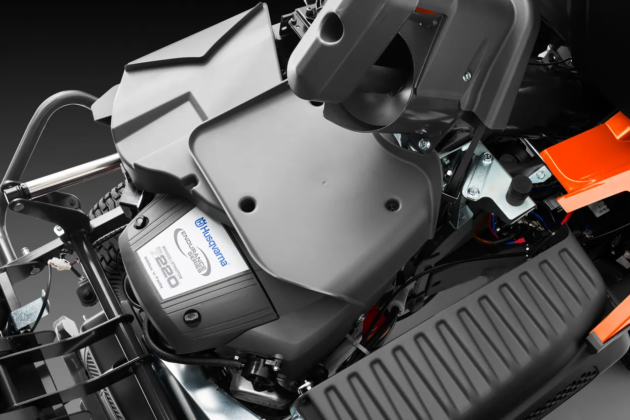 Engine behind driver