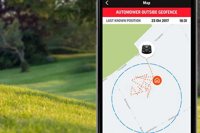 Зона GeoFence Роботи Husqvarna Україна. Фірмовий магазин Хускварна