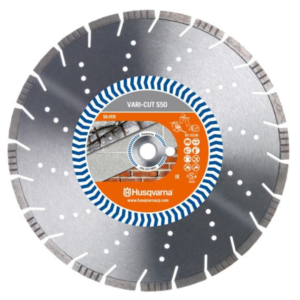 Купити Диск алмазний Husqvarna 14"/350 1"/20 VARI-CUT S50 з/бетон 5865955-02 Фірмовий інтернет магазин офіційна садова техніка Хускварна Україна в Ірпіні