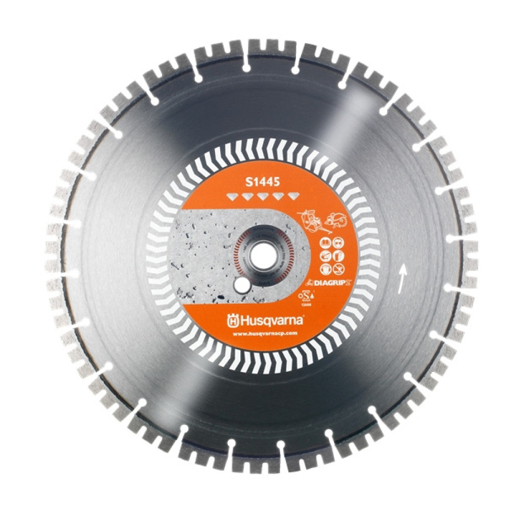 Купити Диск алмазний Husqvarna 14"/350 1" S1445 сер.бетон 5842249-02 Фірмовий інтернет магазин офіційна садова техніка Хускварна Україна в Ірпіні