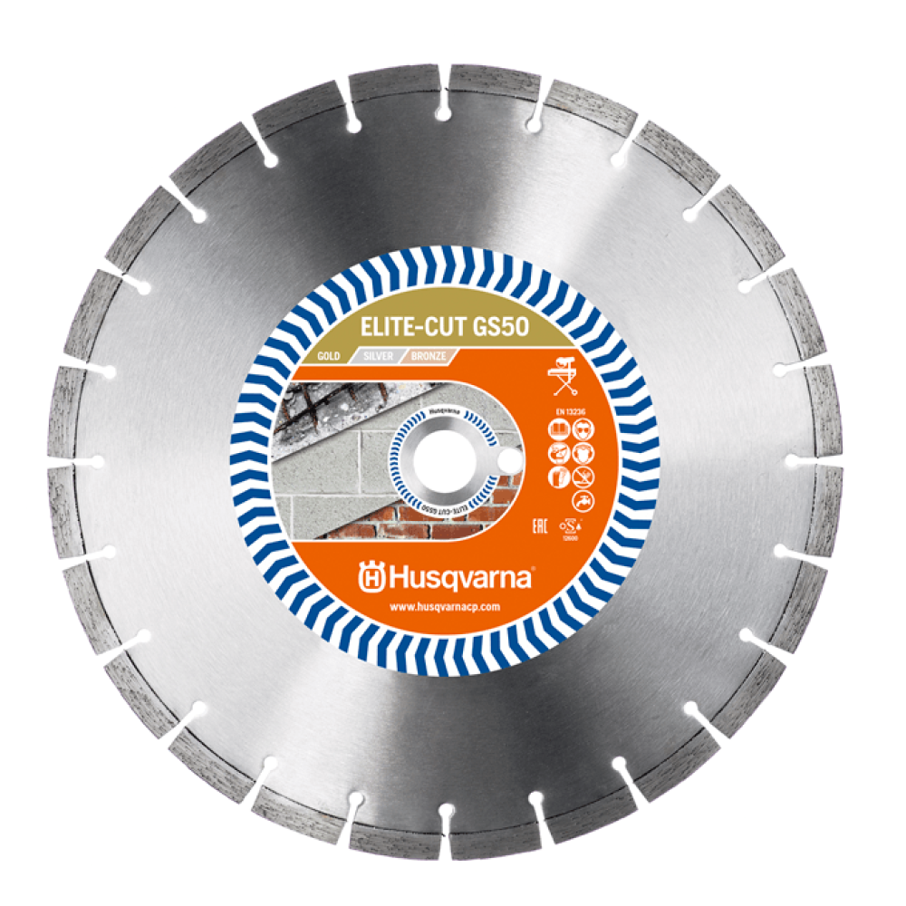 Купити Диск алмазний Husqvarna 14"/400 1" GS50 цегла 5798041-30 Фірмовий інтернет магазин офіційна садова техніка Хускварна Україна в Ірпіні