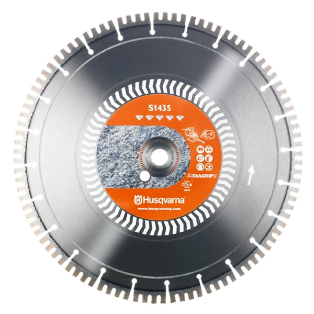 Купить Диск алмазный Husqvarna 16"/400 1"/20 S1435 ж/бетон 5842244-01 Фирменный интернет магазин официальная садовая техника Хускварна Украина в Ирпене