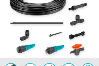 Купити Комплект поливу Gardena Micro-Drip-System для клумб і грядок до 60 м2 Фірмовий інтернет магазин офіційна садова техніка Гардена Україна в Ірпіні