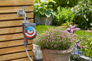Купить Нибулайзер Gardena MicroMist (туманное распыление) в наборе, 10 м+таймер Gardena EasyPlus Фирменный интернет магазин официальная садовая техника Гардена Украина в Ирпене
