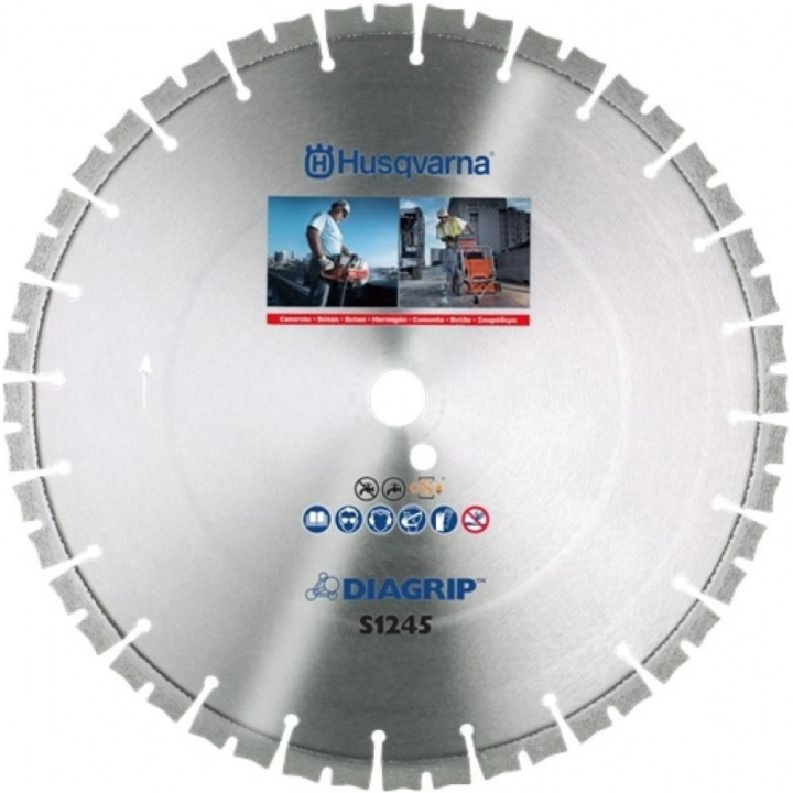Купити Диск алмазний Husqvarna 16"/400 1" S1245 з/бетон 5773691-02 Фірмовий інтернет магазин офіційна садова техніка Хускварна Україна в Ірпіні
