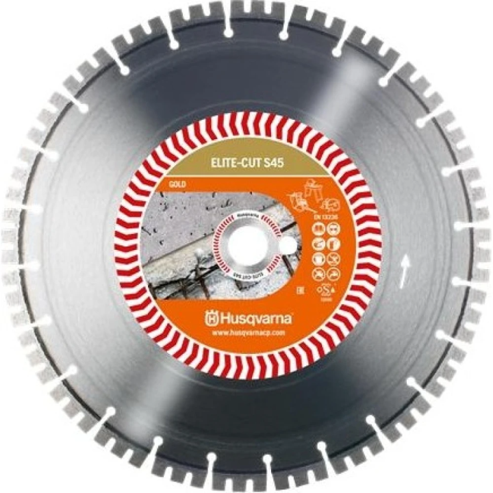 Купити Диск алмазний Husqvarna 18"/450 1" ELITE-CUT S45 тв.бетон 5798207-50 Фірмовий інтернет магазин офіційна садова техніка Хускварна Україна в Ірпіні